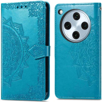 Afbeelding van imoshion Hoesje Geschikt voor Oppo Find X8 Pro Met Pasjeshouder Mandala Bookcase Turquoise