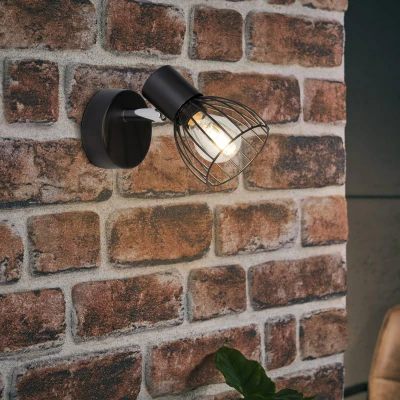 Afbeelding van Brilliant BLACKY Wandspot Zwart