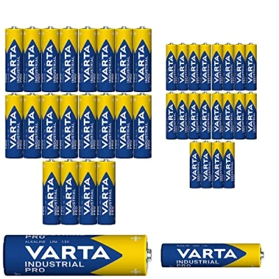 Afbeelding van Varta 20 x AA Mignon batterijen + AAA micro alkaline industriële kwaliteit