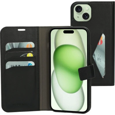 Afbeelding van Mobiparts Classic Wallet Case Apple iPhone 15 Plus Black