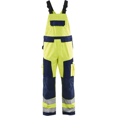 Afbeelding van Blaklader Bretelbroek High Vis 2660 1811 Geel/Marineblauw C152