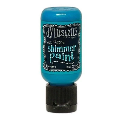 Afbeelding van Ranger Dylusions Shimmer Paint Flip Cap Bottle Blue Lagoon DYU81333 Dyan Reaveley (09 22)