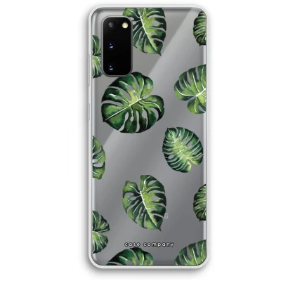 Afbeelding van Case Company® hoesje geschikt voor Samsung Galaxy S20 Tropische bladeren Soft Cover Telefoonhoesje Bescherming aan alle Kanten en Schermrand
