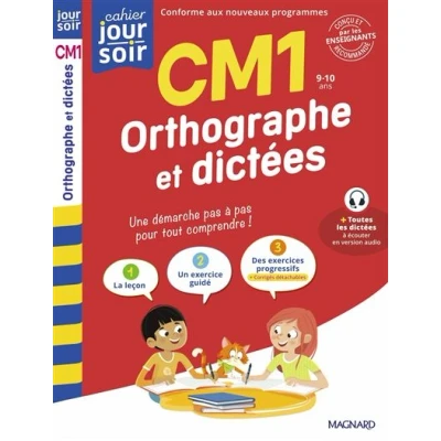 Image de Orthographe et dictées CM1 Cahier Jour Soir