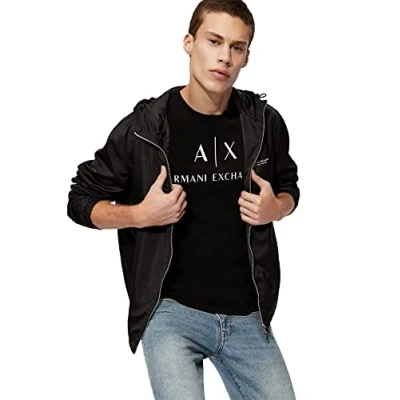 Image de Armani Exchange T Shirt Homme, Noir, L