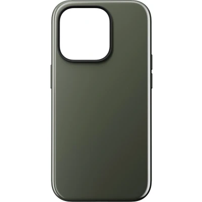 Afbeelding van Nomad Sport Case geschikt voor iPhone 14 Pro Max met high gloss gekleurde achterzijde MagSafe &amp; draadloos laden Lunar Gray