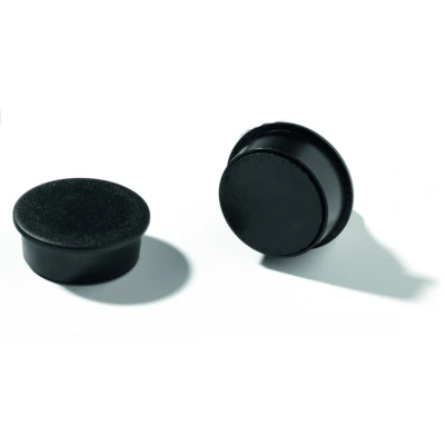 Afbeelding van Durable 470101 magneten, 15 mm, 75 p, zwart, 8 stuks, voor prikbord, koelkast