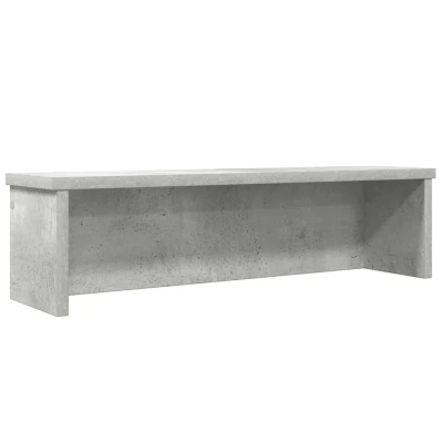 Afbeelding van vidaXL Keukenrek stapelbaar 50x15x16 cm bewerkt hout betongrijs