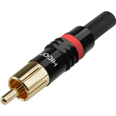 Afbeelding van Hicon RCA plug HI CM03 RED