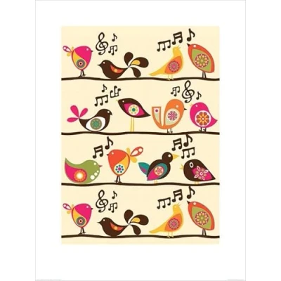 Afbeelding van Kunstdruk Valentina Ramos Singing Birds 60x80cm
