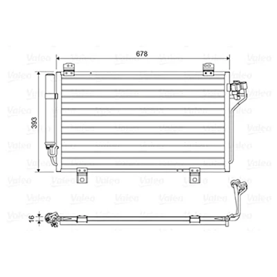 Afbeelding van Valeo Airco condensor 814195