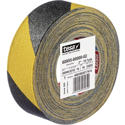 Afbeelding van tesa Anti RUTSCH 60955 00000 01 sliptape Zwart/geel (l x b) 18 m 50 mm 1 stuk(s)