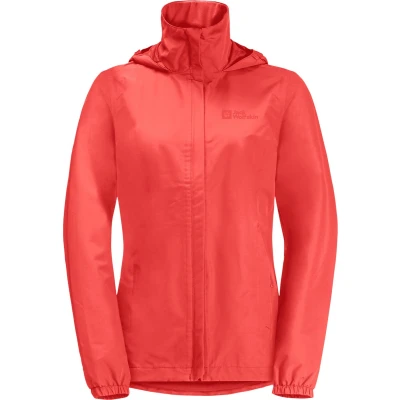 Afbeelding van Jack Wolfskin Stormy Point 2L Regenjas, Dames, Maat: Small, Vibrant red