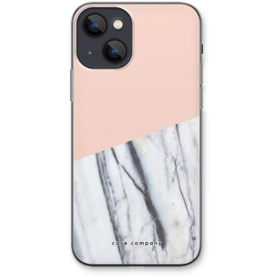 Afbeelding van Case Company® hoesje geschikt voor iPhone 13 A touch of peach Soft Cover Telefoonhoesje Bescherming aan alle Kanten en Schermrand