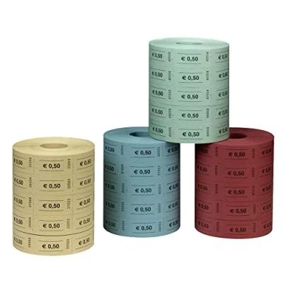 Image de Herlitz 10733350 Lot de 5 rouleaux 1000 tickets valeur 0,5 Différents coloris Import Allemagne