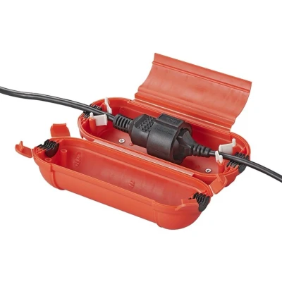 Afbeelding van Pro Plus Veiligheidsbox voor Schuko Stekkerverbindingen IP44 Ø 6.5 x 21 cm Rood