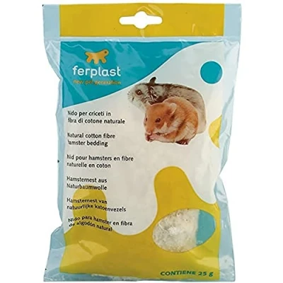 Afbeelding van Ferplast Hamsternest Katoen Kooi Accessoire 25 g