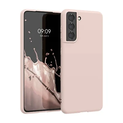 Afbeelding van kwmobile telefoonhoesje geschikt voor Samsung Galaxy S21 Hoesje smartphone Back cover in kokosmelk