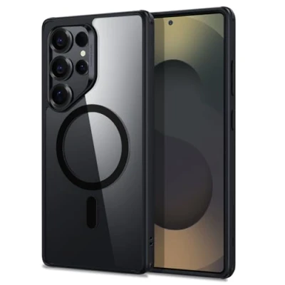 Afbeelding van ESR coque Galaxy 2025 Ultra, compatible avec MagSafe, magnétique, protection de grade militaire, résistant au jaunissement, série Classic, noir transparent