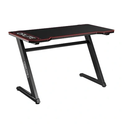 Afbeelding van OPLITE Tilt Gaming Desk bureau met geïntegreerde muismat, 120 x 60 75 cm, een MDF plaat dubbele compressie, 25 mm dik