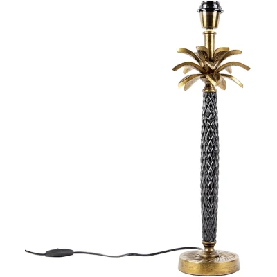 Afbeelding van QAZQA Art Deco tafellamp brons met zwart zonder kap Areka