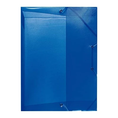 Image de herlitz Chemise à élastique,format A4,en PP,bleu translucide
