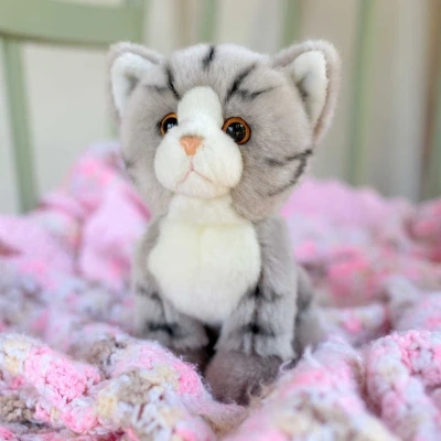Afbeelding van Animigos World Of Nature Eco Knuffel Tabby Kat 11 cm