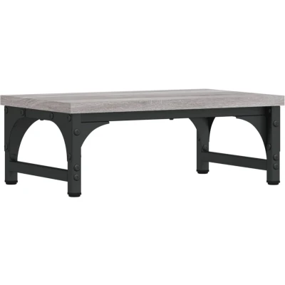 Afbeelding van Monitorstandaard 37x23x14 cm bewerkt hout grijs sonoma eiken