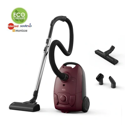 Image de AEG AB51C2DR Aspirateur 3L Parquet Bordeaux Traineau
