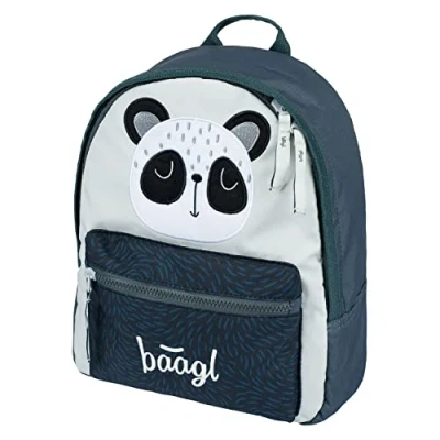 Afbeelding van Baagl Schoolrugzak voor kleuters, jongens en meisjes, kleuterschoolrugzak, kleine babyrugzak, kinderrugzak met borstband, Vorm: Panda