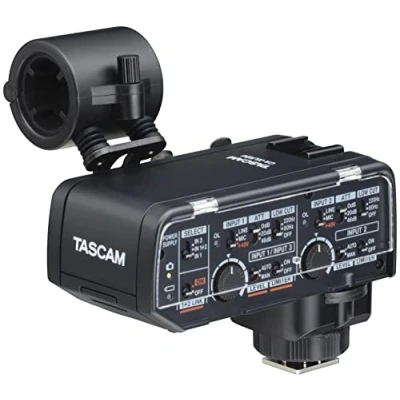 Afbeelding van Tascam CA XLR2d F XLR microfoon adapter voor Fujifilm