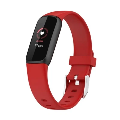 Afbeelding van Fitbit Luxe Sportbandje met gesp Maat: Small Rood