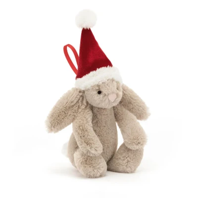 Afbeelding van Jellycat kersthanger konijn bashful 13 cm