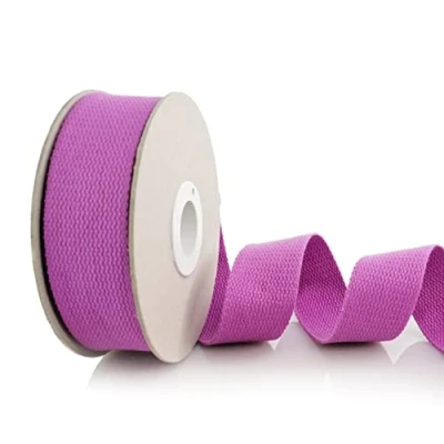 Afbeelding van Trimz Katoenen linnen, lila, 10 m x 40 mm