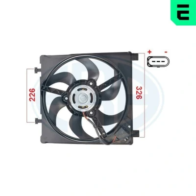 Afbeelding van ERA 352122 Radiator Ventilator 340 12 VOLKSWAGEN: up! Hatchback