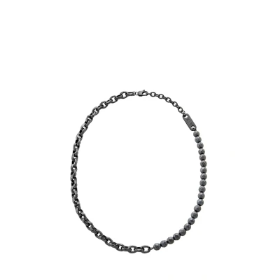 Afbeelding van Armani Exchange AXG0150060 Heren Collier 55cm Staalgrijs