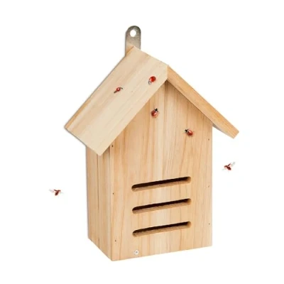 Afbeelding van Relaxdays lieveheersbeestjes hotel 3 openingen insectenhotel hangend onbehandeld