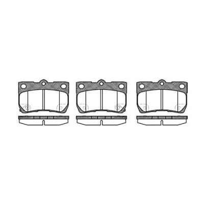 Afbeelding van REMSA 1181.02 Remblokkenset Achteras Incl. slijtage waarschuwingscontact LEXUS: IS 2, GS III