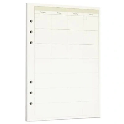 Afbeelding van Zelten Bulk geperforeerde papiervulling voor 6 gaats binding Persoonlijke organizer Navulbaar notitieboek A5/6 formaat