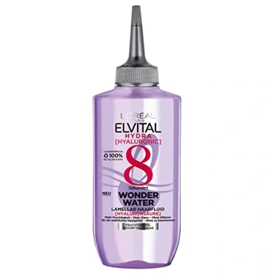 Afbeelding van L&#039;Oréal Paris Elvital Hydra Hyaluronic Wonder Water vochtinbrengende vloeistof voor glanzend haar, hyaluronzuurvloeistof langdurige hydratatie en verzorging, 200 ml