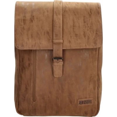 Afbeelding van Enrico Benetti Rotterdam Laptop Rugzak 17 inch 66599 12 Liter Camel