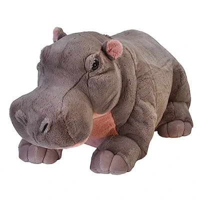 Afbeelding van Wild Republic knuffel Nijlpaard pluche knuffeldier 76 cm grote