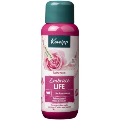 Afbeelding van Kneipp Embrace Life Badschuim Met biologische rozenbloesem Anti Aging verzorging Voor de rijpere huid Bloemig Vegan 400 ml