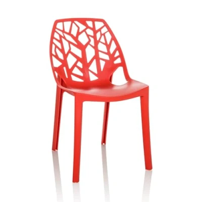 Afbeelding van Shell stoel ARTIFO TRI ROOD