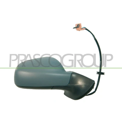 Afbeelding van Buitenspiegel Prasco PG0617323 rechts Blauw Met grondlaag Electrisch Te verwarmen, Van binnen instelbaar, temperatuursensor, Bol vormig