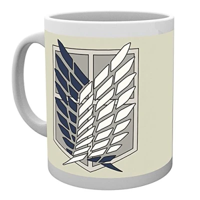 Afbeelding van Attack on titan mug 300 ml badge