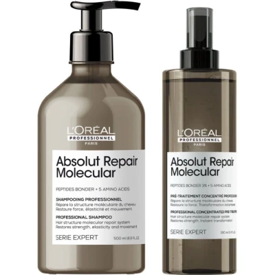 Afbeelding van L`Oreal Professionnel Absolut Repair Molecular Duo Set Groot Schade Herstel 4