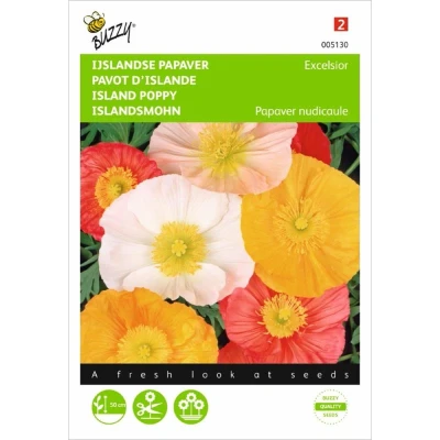 Afbeelding van Papaver nudicaule excelsior Gem. IJslandse Buzzy