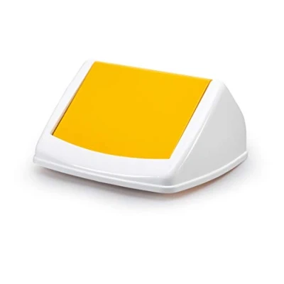Image de DURABLE Couvercle DURABIN FLIP LID SQUARE 40, blanc/jaune