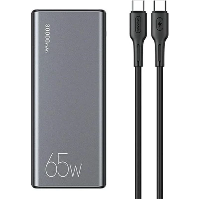 Afbeelding van Powerbank USAMS CMXLOGTC01 30000mAh 65W Czarny